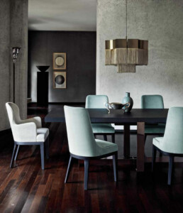 FLEXFORM You, armchair. Me, chair. Jacques, table