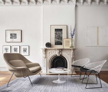 KNOLL  Saarinen Womb Chair e Bertoia Diamond Chair