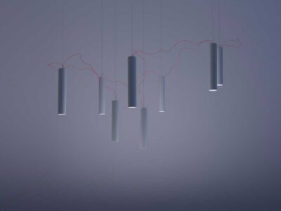 DAVIDE GROPPI Simbiosi, ceiling lamp