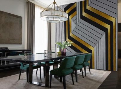 WALL&DECO Golden hook, wall paper